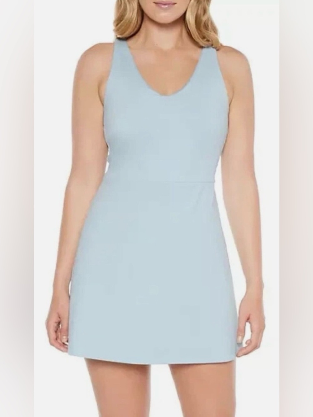 GAP Light Blue V-Neck Active Dress